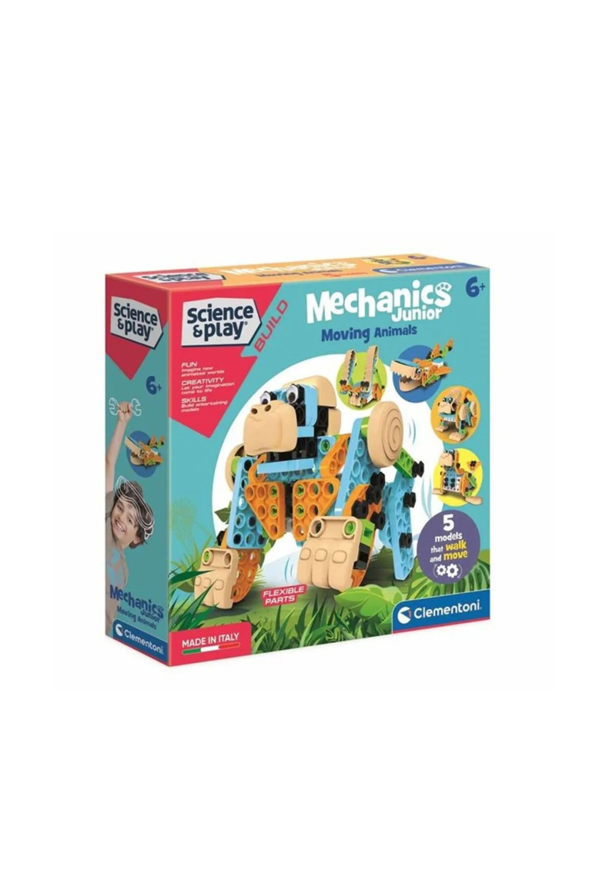 75060TR Mechanics Junior Hareketli Hayvanlar- Mekanik Lab. /BilimveOyun +8 yaş