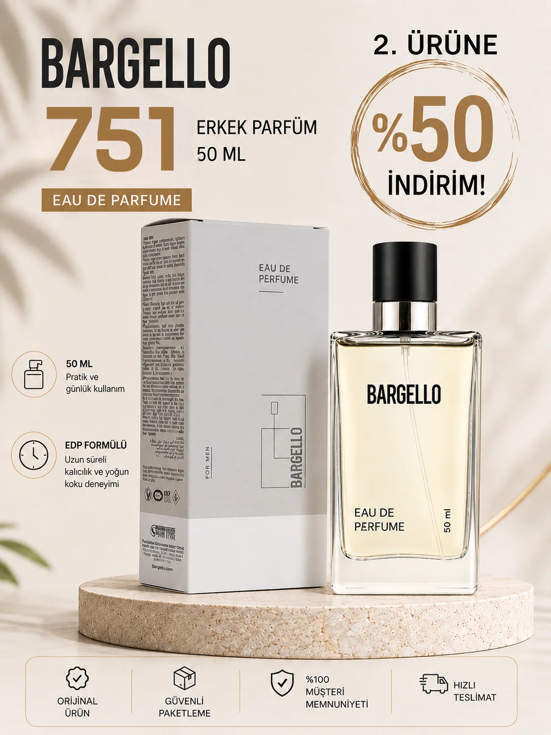 751 Erkek 50 Ml Parfüm Edp Woody