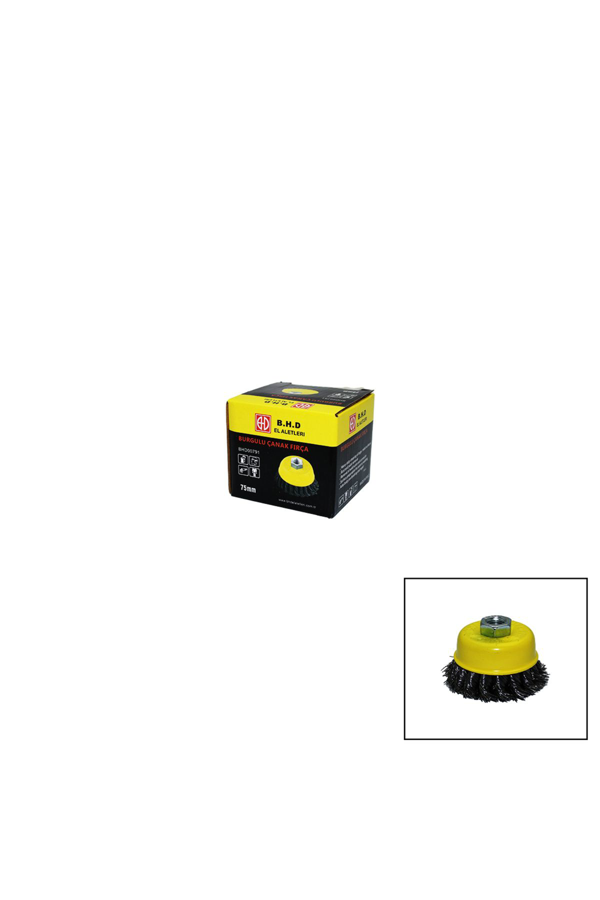 Ok Aksesuar 75Mm Burgulu Çanak Firça  Go50609001430