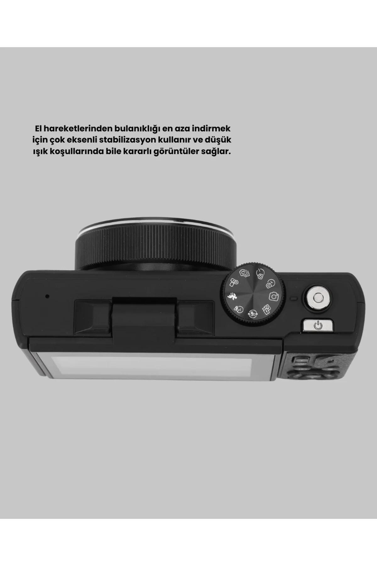 75MP 5K Video Destekli Dijital Kamera 18x Zoom Çok Eksenli Stabilizasyon