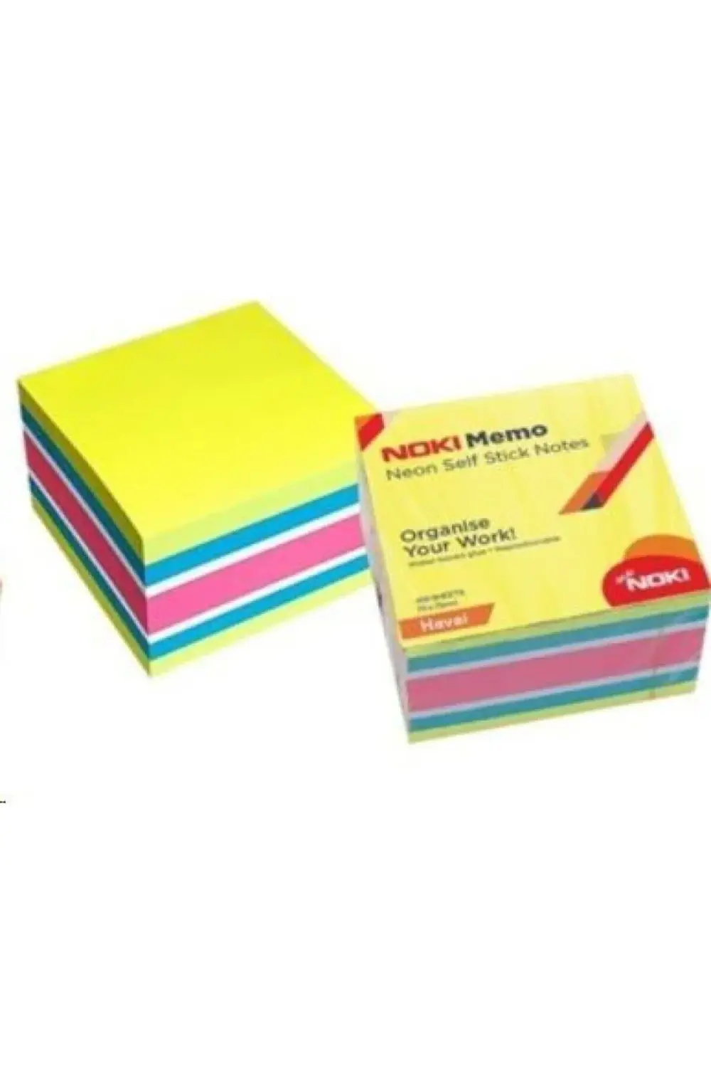 75x75 Yapışkanlı Neon Küp Not Kağıdı 450 Sayfa Havai