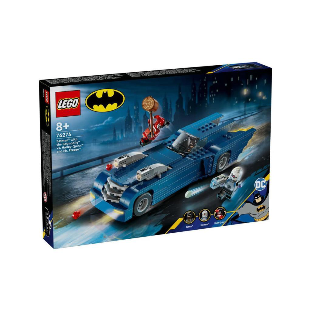 76274 Marvel Batmobile Batman Harley Quinn ve Mr. Freeze 435 parç 76274 Marvel Batmobile Batman Harley Quinn ve Mr. Freeze 435 parç