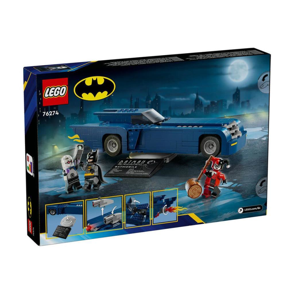 76274 Marvel Batmobile Batman Harley Quinn ve Mr. Freeze 435 parç 76274 Marvel Batmobile Batman Harley Quinn ve Mr. Freeze 435 parç