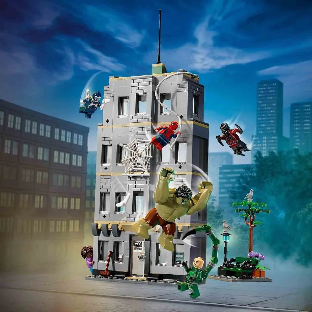 76350 Lego Marvel Spider-Man ve Hulkın Destansı Çarpışması 534 parça +8 yaş