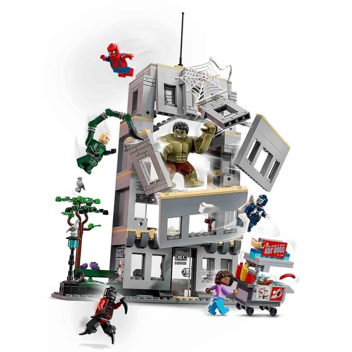 76350 Lego Marvel Spider-Man ve Hulkın Destansı Çarpışması 534 parça +8 yaş