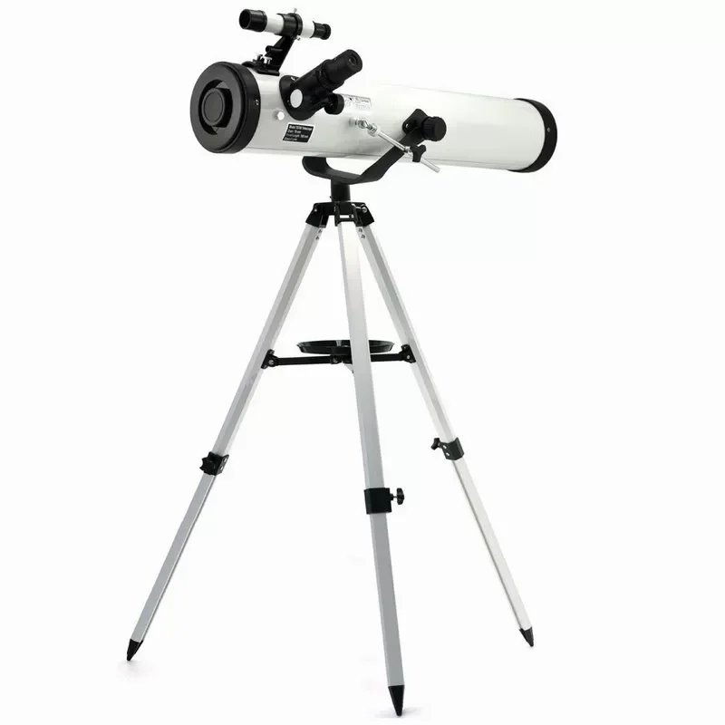 -76x700 Profesyonel Aynalı  Uzay Teleskopu-Beyaz ( Lisinya )