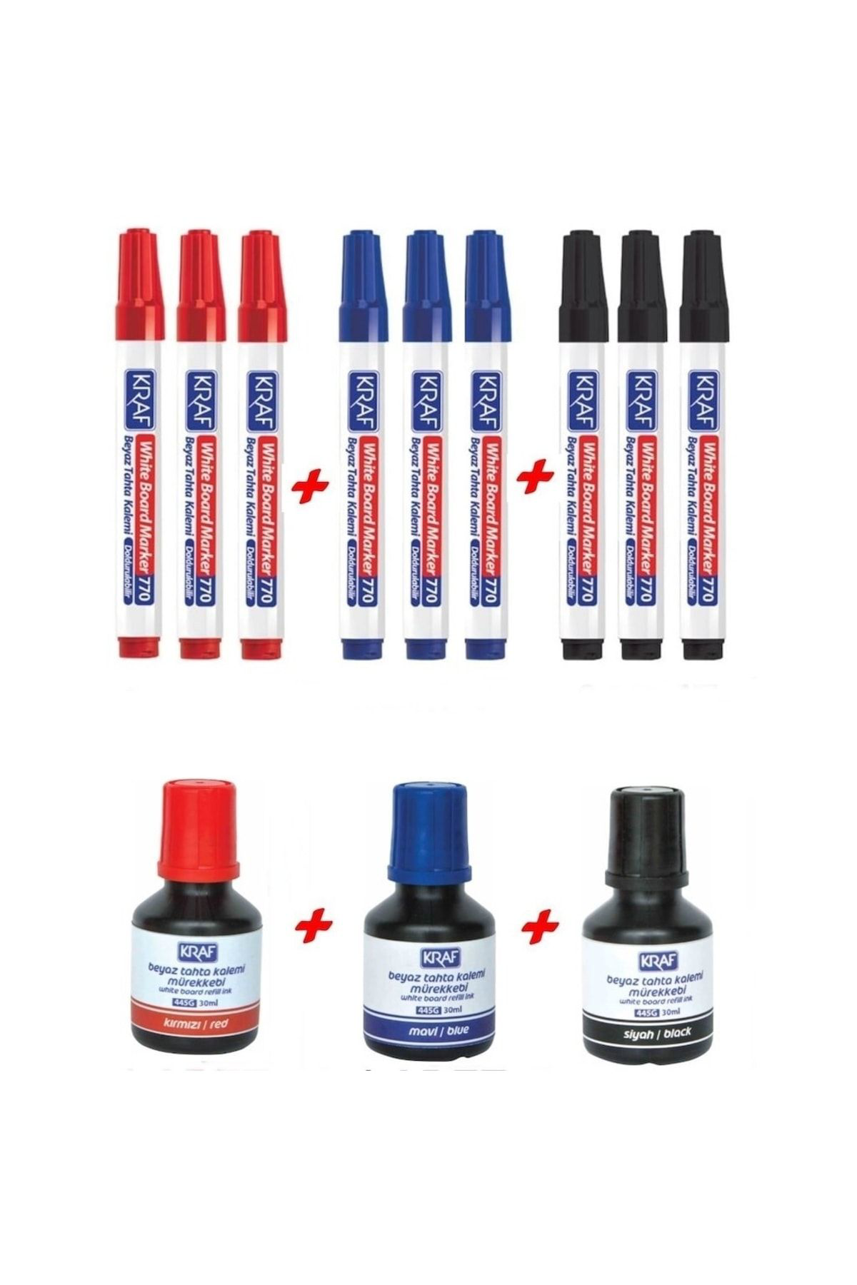 770 Doldurulabilir Tahta Kalemi 9 Adet + Tahta Kalemi Mürekkebi 3