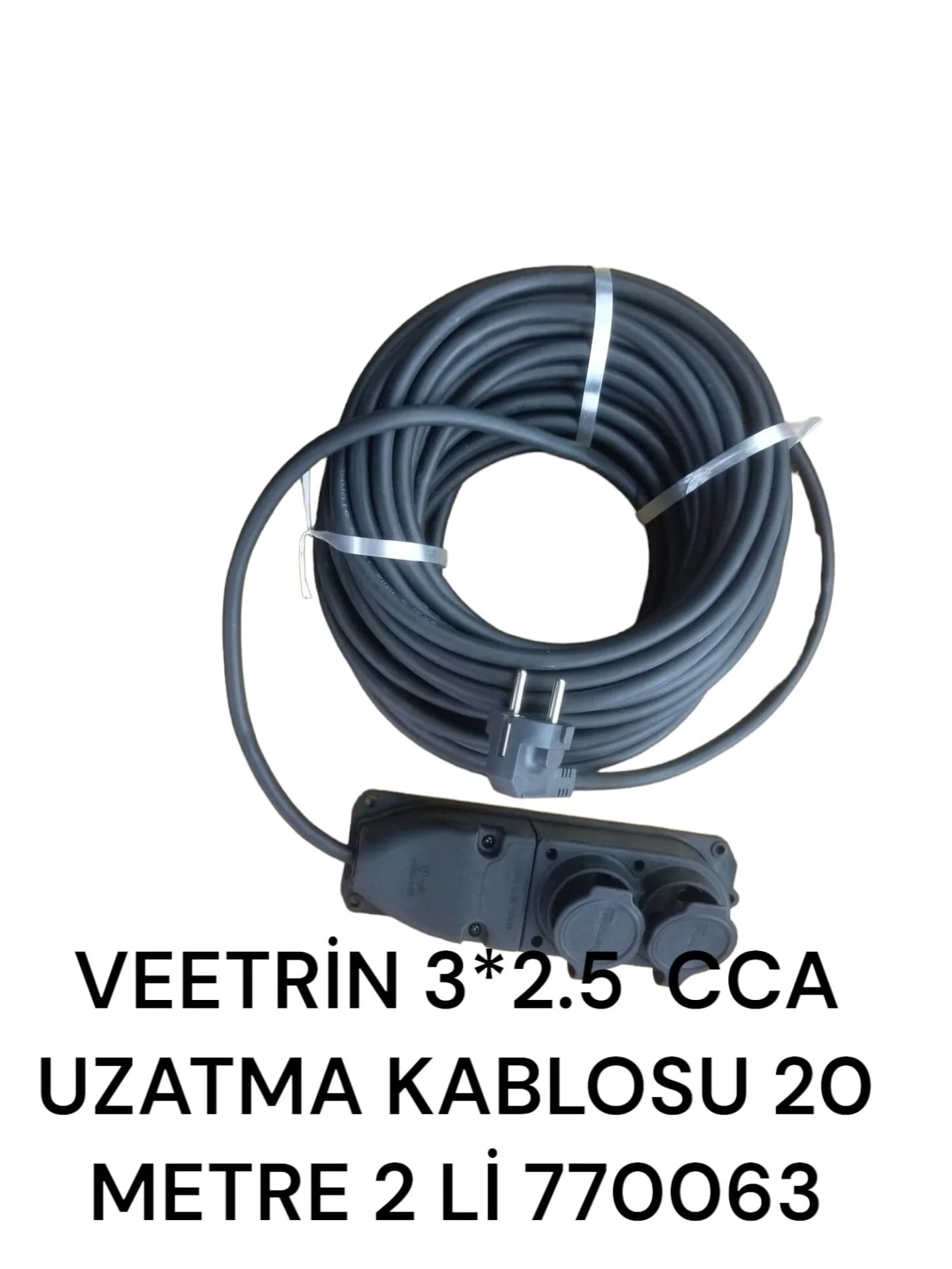 770063   Veetrin 3*2,5 Cca Uzatma Kablosu 20M - 2Li