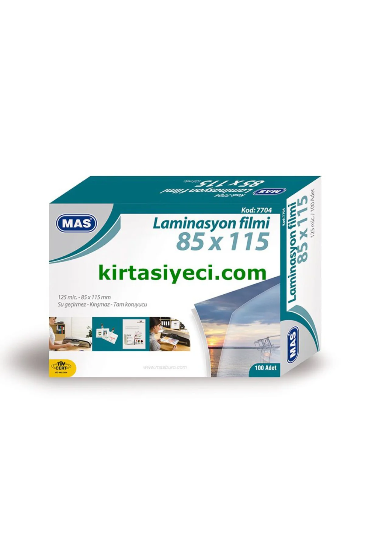 7704 LAMİNASYON FİLMİ 125 MC 85*115