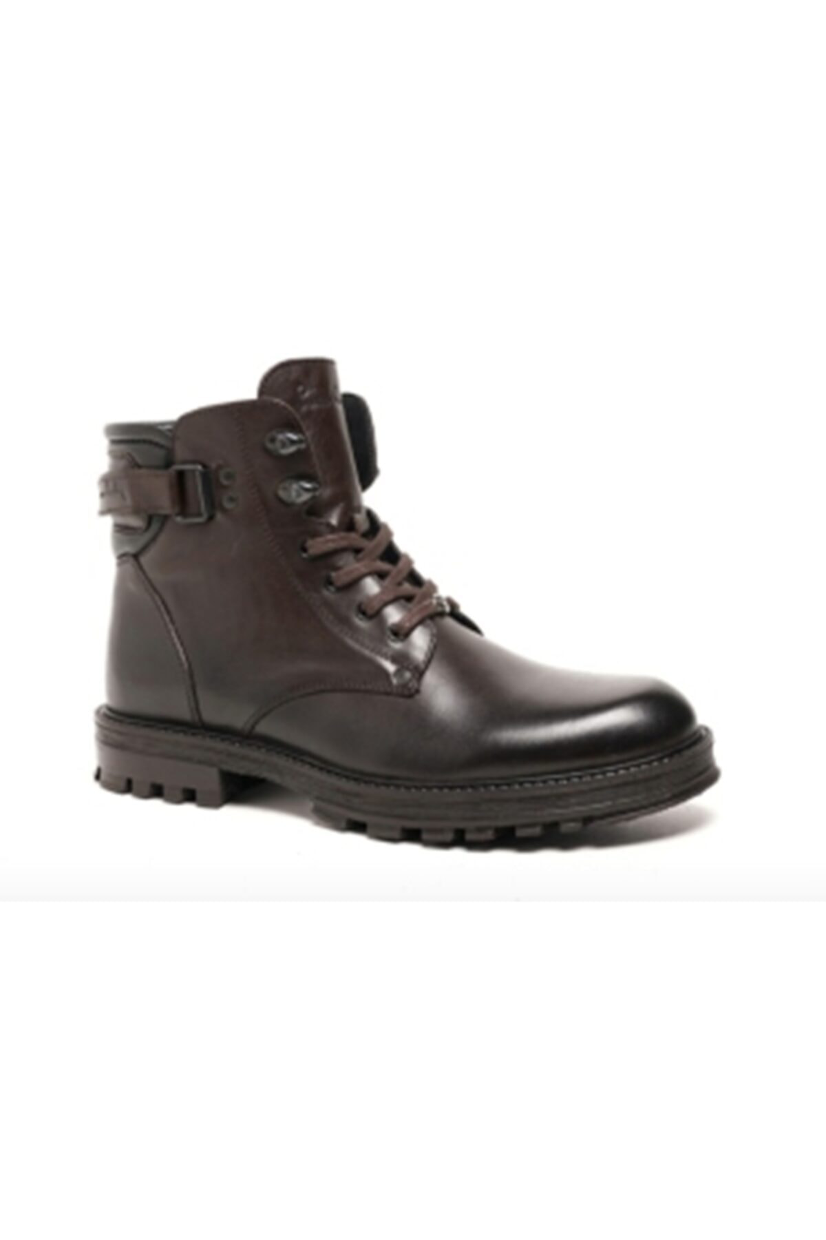 Pierre Cardin 77648 Kahverenği Kışlık Bağcıklı Fermuarlı Deri Erkek Bot