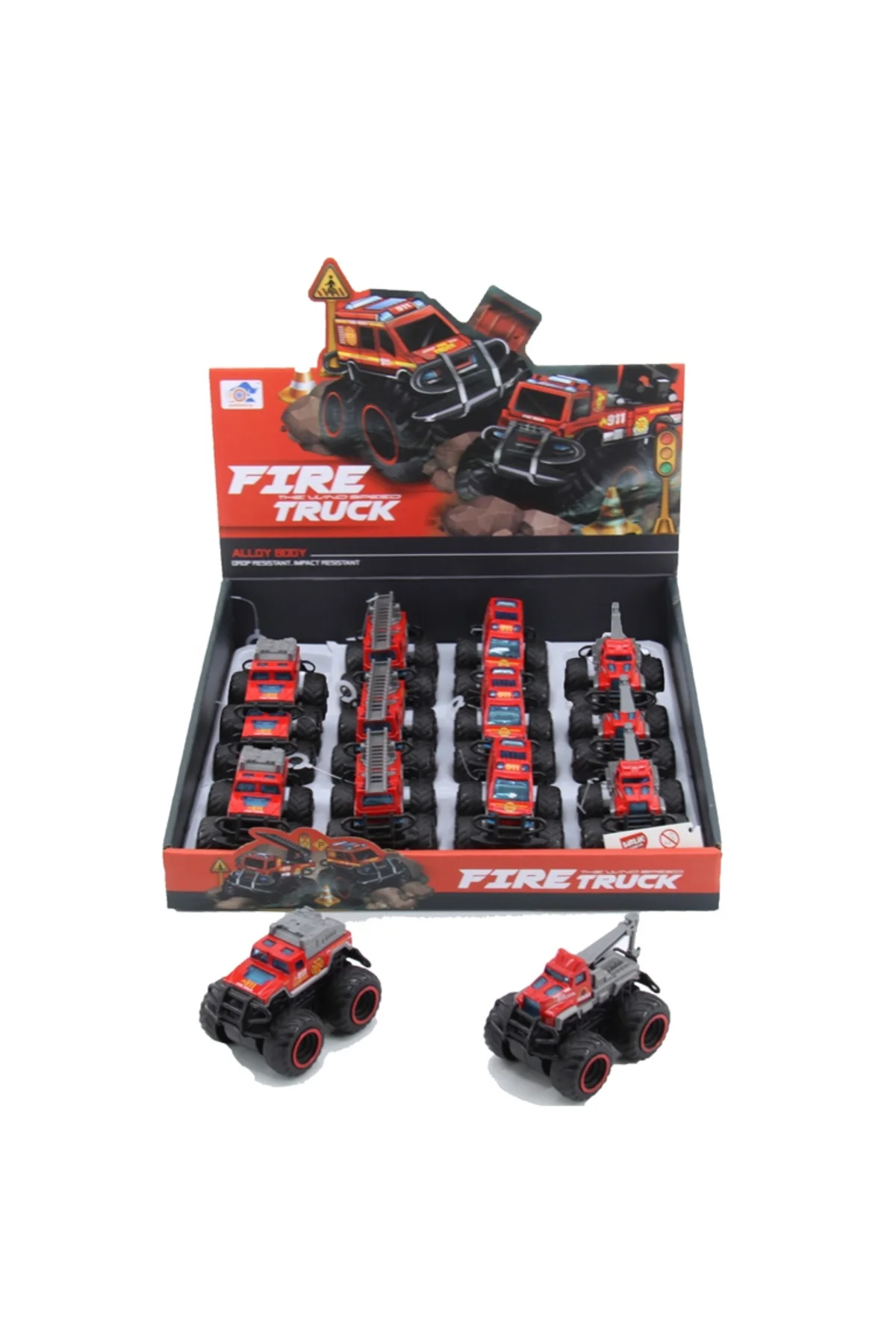 779-69A DUBLE SÜRTMELİ METAL DIECAST İTFAİYE