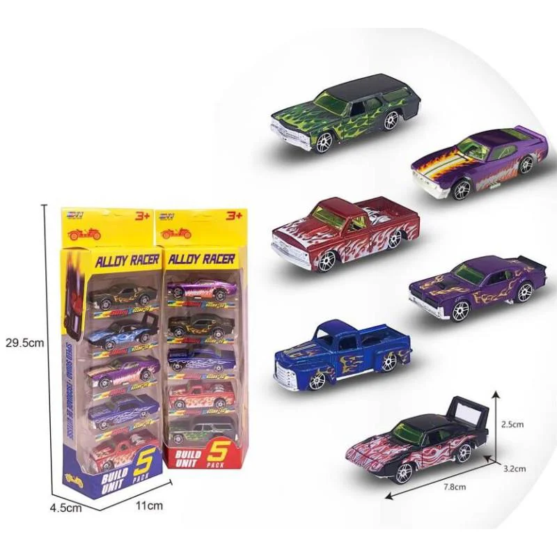 780-513 - ALLOY RACER 5  Lİ ARAÇ SETİ - 1 ADET