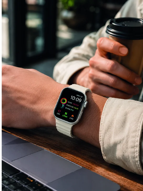 7'li Kordon Setli Akıllı Saat Bluetooth Görüşme Bildirim Destekli Çok Fonksiyonlu Smart Watch