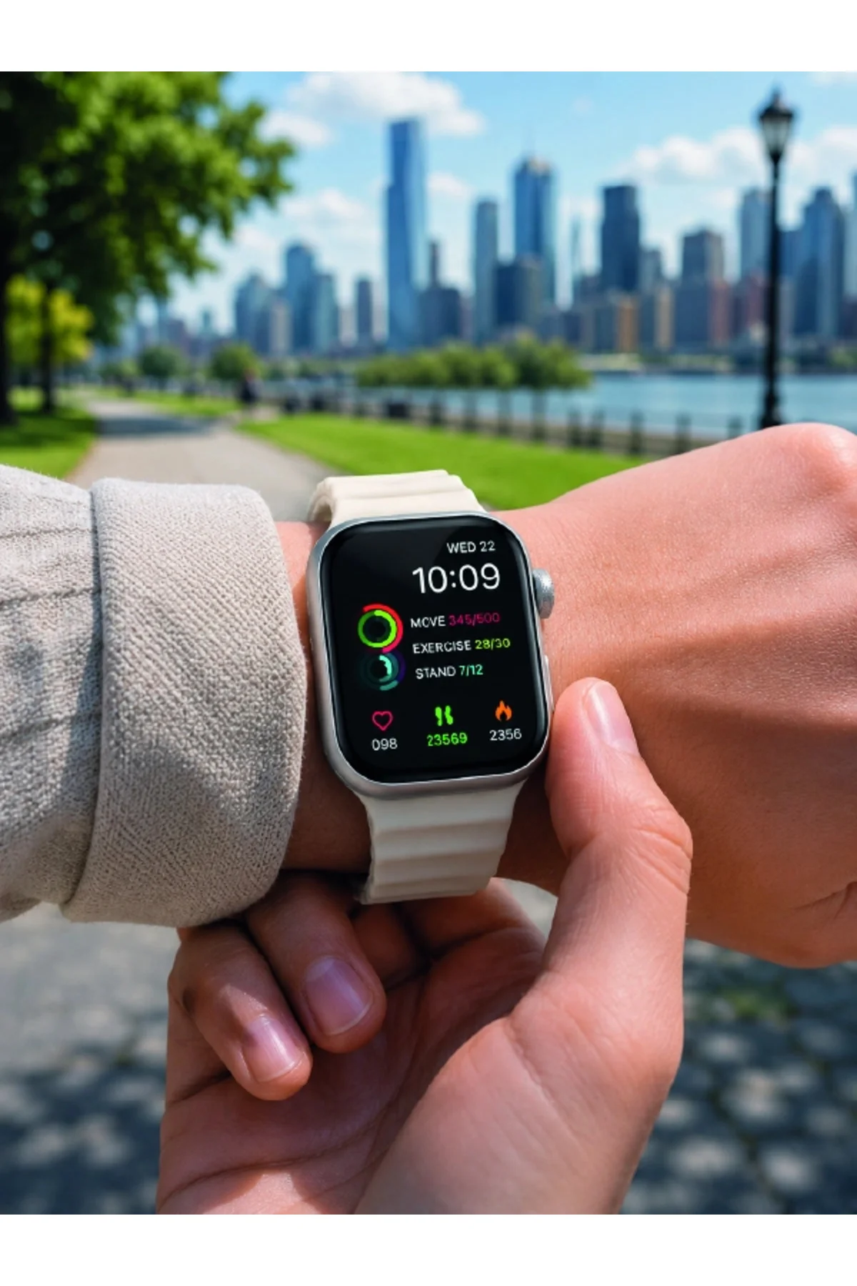 7'li Kordon Setli Akıllı Saat Bluetooth Görüşme Bildirim Destekli Çok Fonksiyonlu Smart Watch 7'li Kordon Setli Akıllı Saat Bluetooth Görüşme Bildirim Destekli Çok Fonksiyonlu Smart Watch - Görsel 5