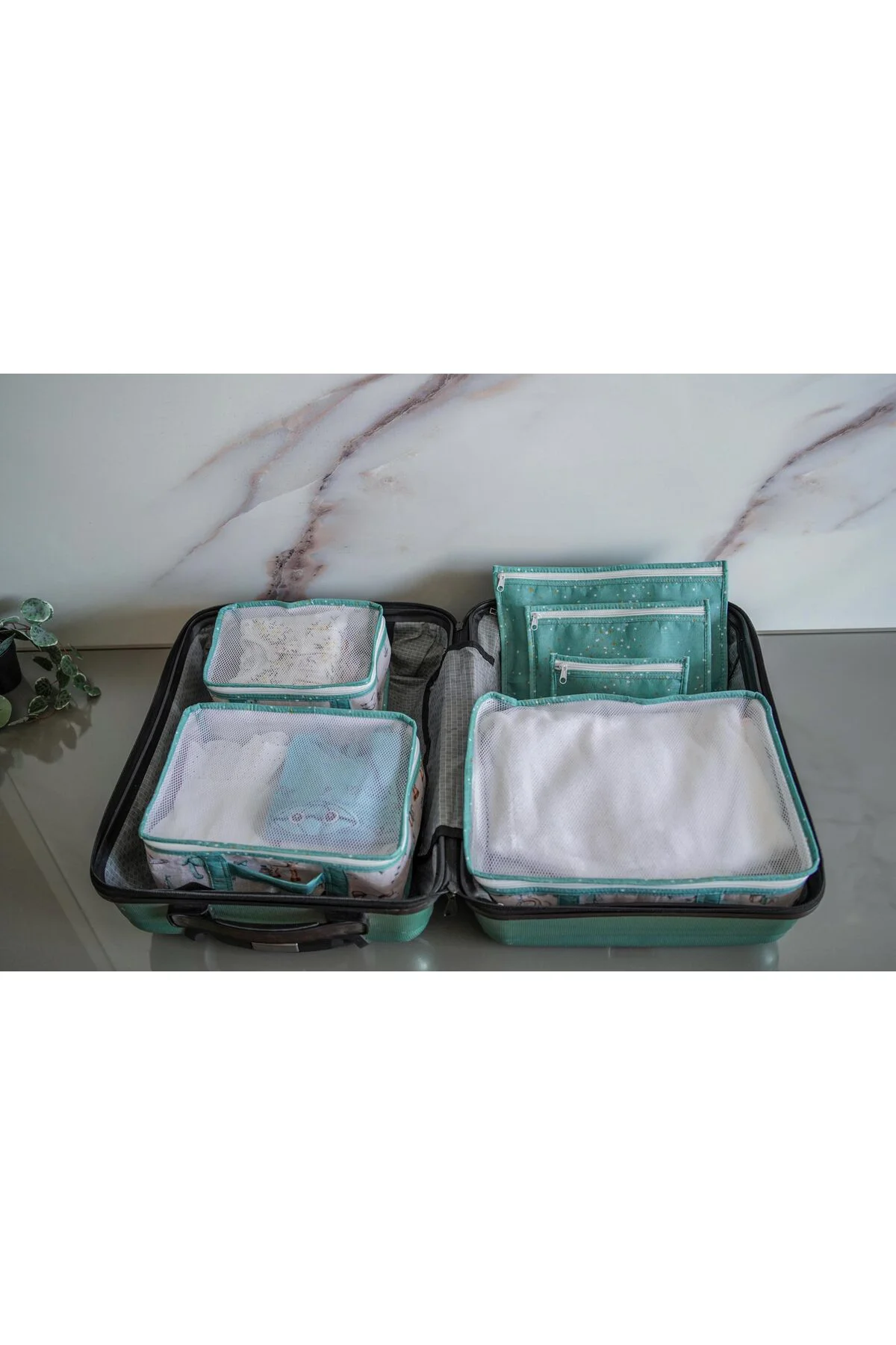 7'li Yenidoğan Hastane Çıkış Organizer Set - Bölmeli Bebek Bakım 