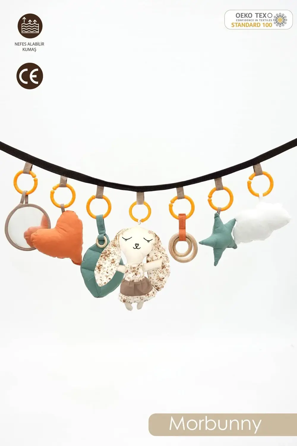 7'li Yenidoğan Oyuncak Seti,Hışırtılı,Vikvikli Asılı Oyuncak,Puse