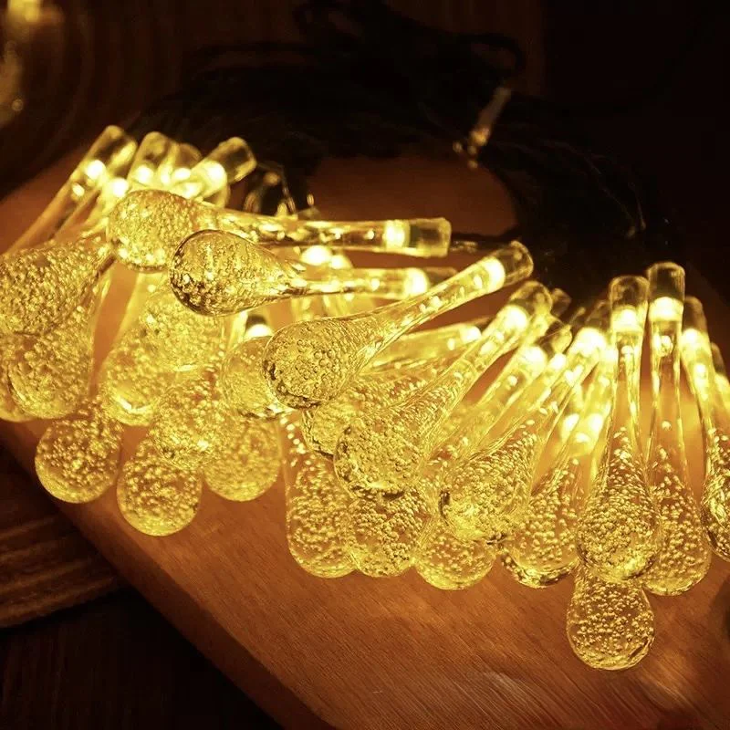 7m 50 LED Damla Solar Panelli Bahçe Işığı - 8 Fonksiyonlu Güneş Enerjili Fiyatı, Yorumları ve Özellikleri