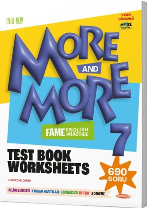 Kurmay Elt Yayınları 7.Sınıf More More English 7 Fenomen Test Book Worksheets Kurmay E