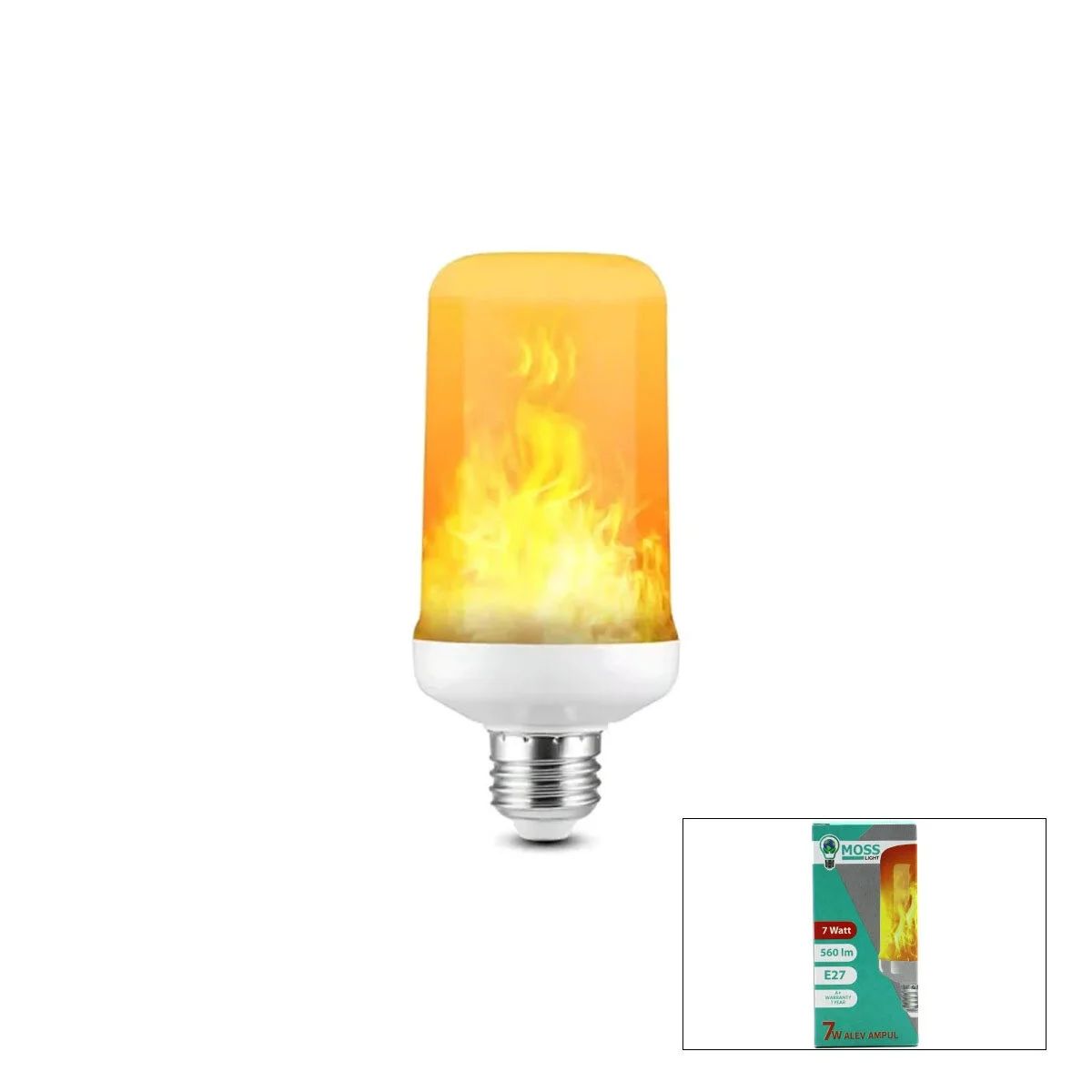 7w E27 Alev Ampul Lamba 560 Lümen Bx40 Fiyatı, Yorumları ve Özellikleri