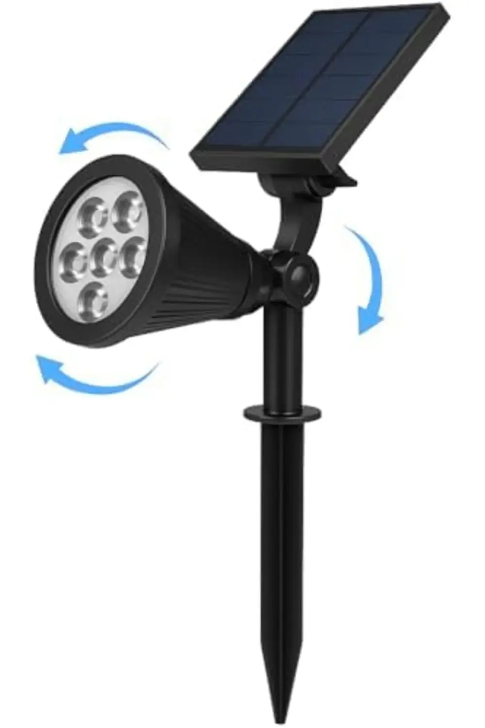 7W Yeşil Işıklı Solar LED Bahçe Armatürü – Güneş Enerjili Kazıklı