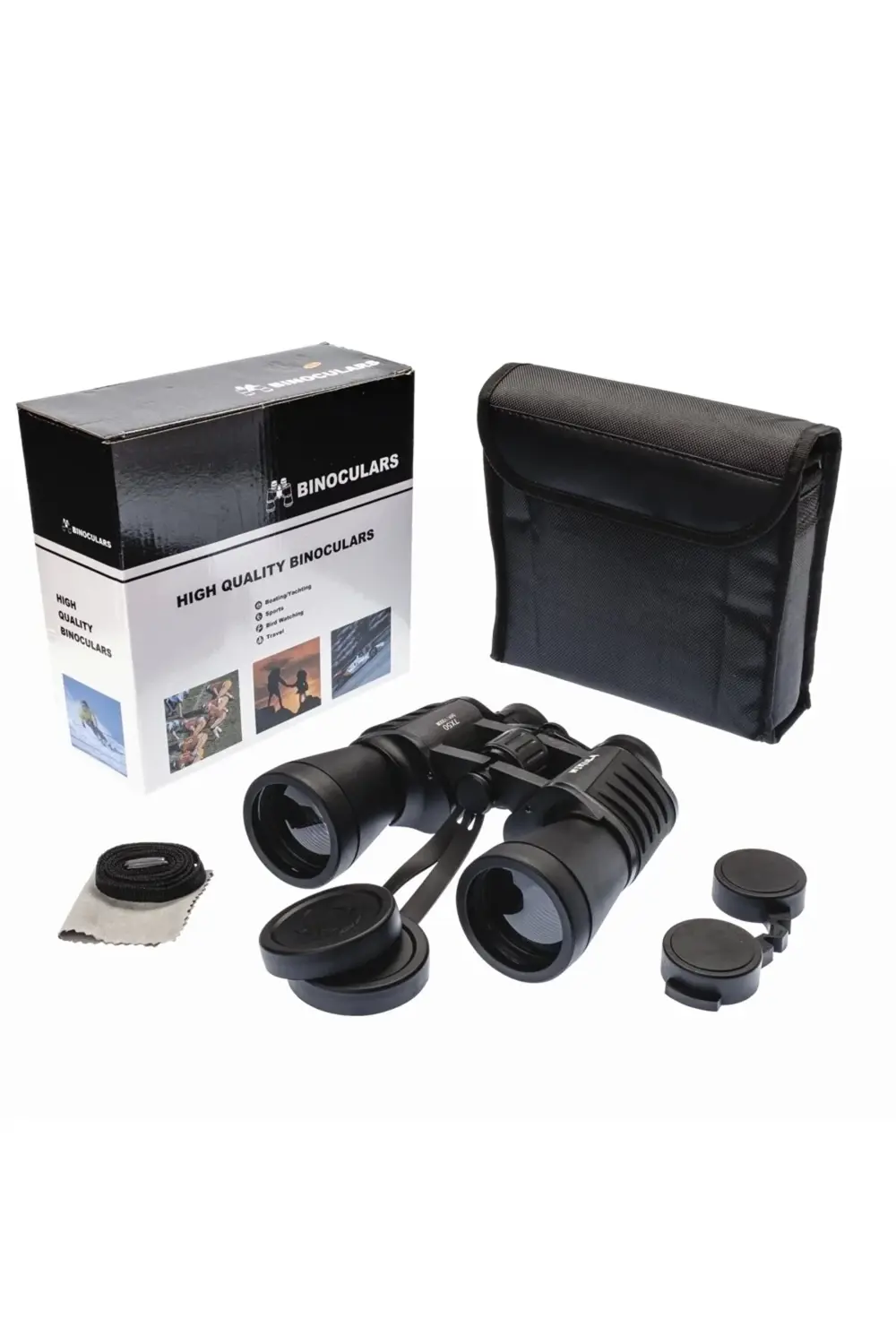 7x50 – Geniş Ön Mercekli Profesyonel El Dürbünü – 1000m/56m – Siy