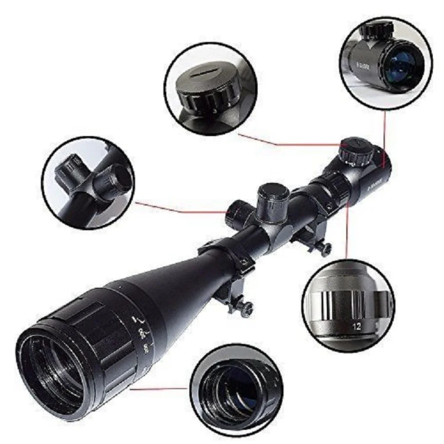8-32x50 Çift Işıklı Zoomlu Riflese Dürbün