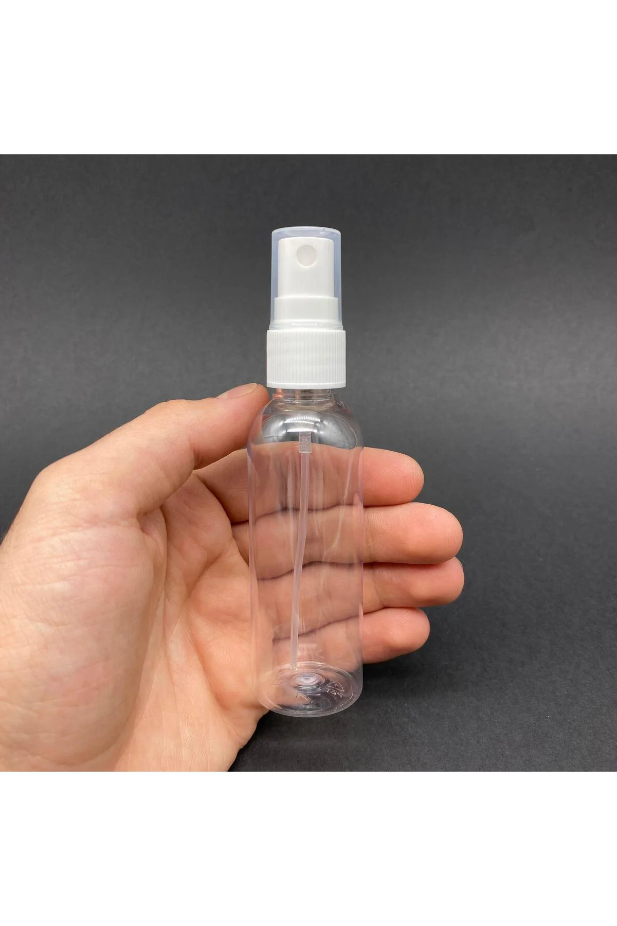 8 Adet 50 Cc Plastik Şişe - Beyaz Spreyli - 50 ml Spreyli Pet Şiş