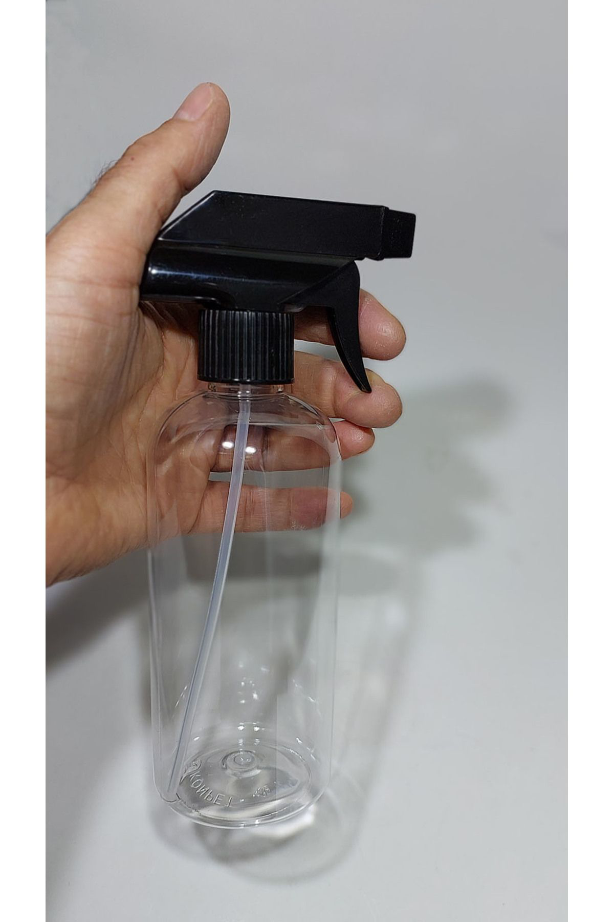 Wellline 8 Adet Boş Fisfis Sprey Şişe 400 Ml Şeffaf Siyah Spreyli Deterjan