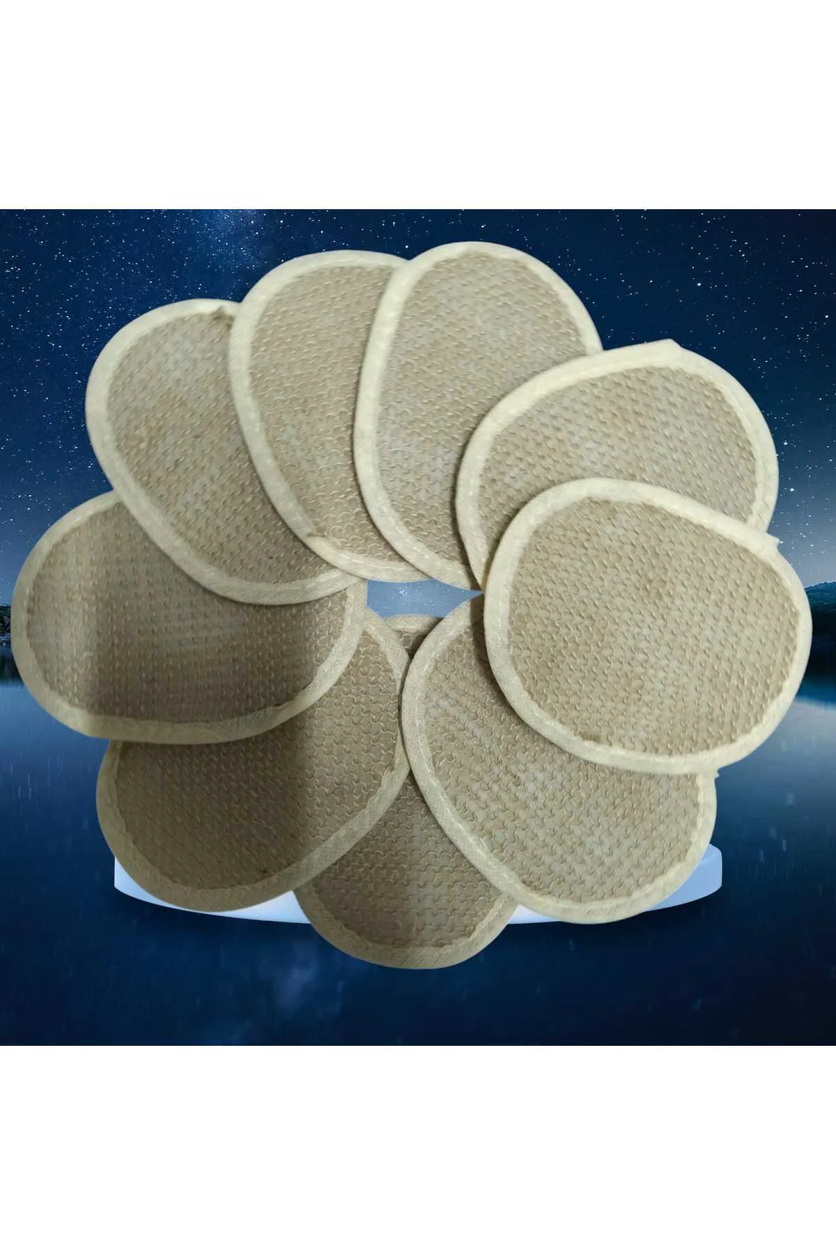 8 Adet Jüt Ip Doğal Banyo Lifi | Spa, Hamam, Sauna, Otel, Masaj S