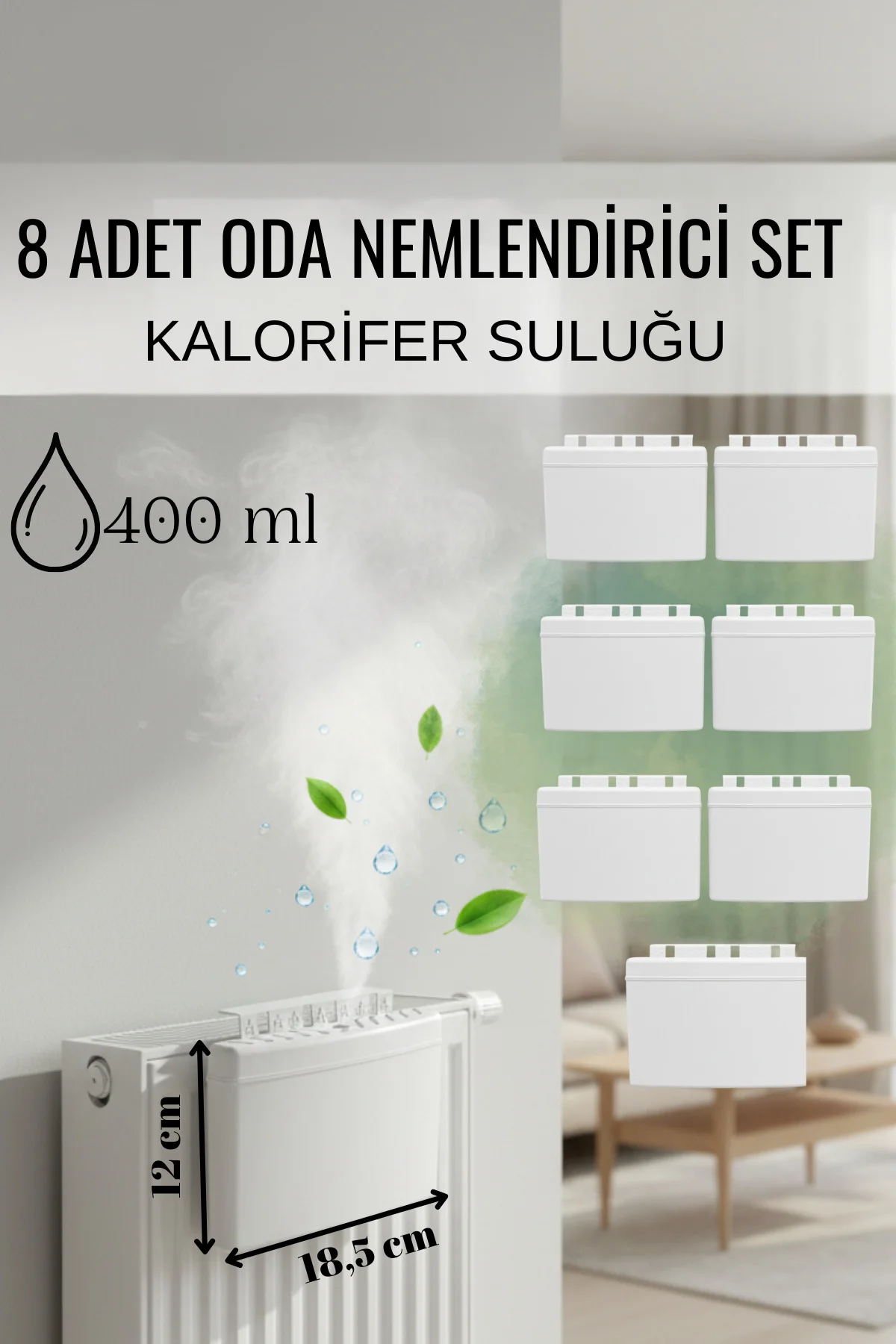 8 Adet Kalorifer Petek Suluğu, Oda Nemlendirici Kalorifer Suluğu,