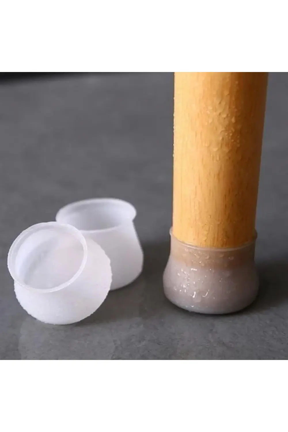 8 Adet Silikon Masa Ve Sandalye Ayağı İçin Kaydırmaz Çizdirmez Mo