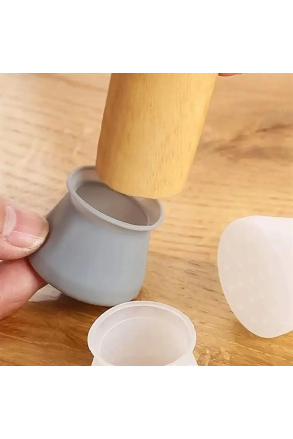 8 Adet Silikon Masa Ve Sandalye Ayağı İçin Kaydırmaz Çizdirmez Mo