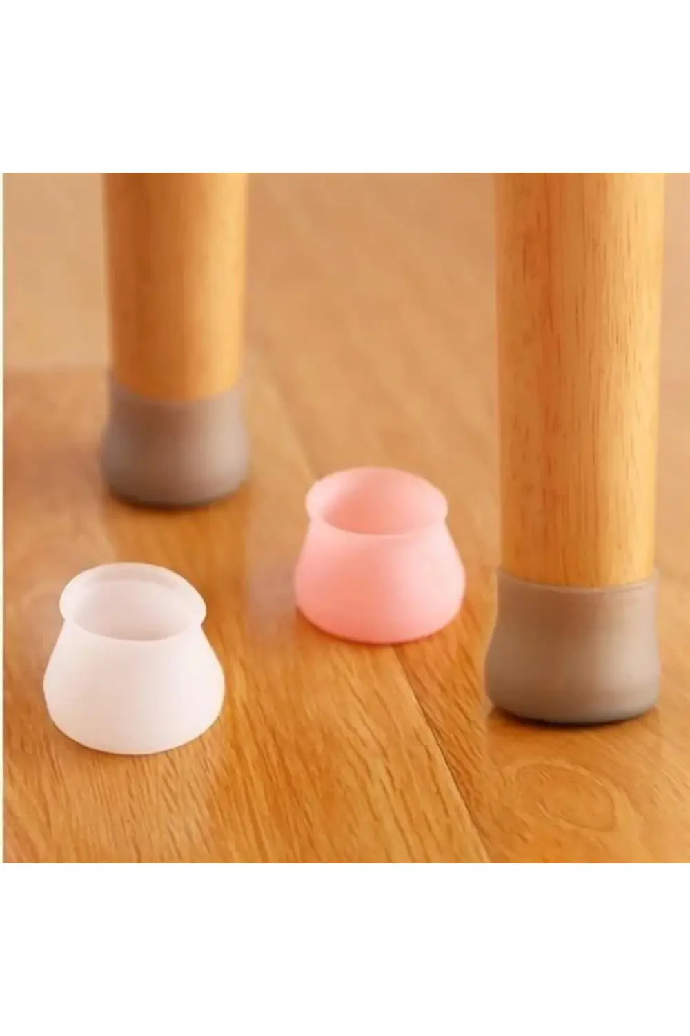 8 Adet Silikon Masa Ve Sandalye Ayağı İçin Kaydırmaz Çizdirmez Mo