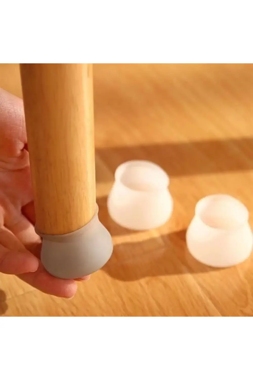 8 Adet Silikon Masa Ve Sandalye Ayağı İçin Kaydırmaz Çizdirmez Mo