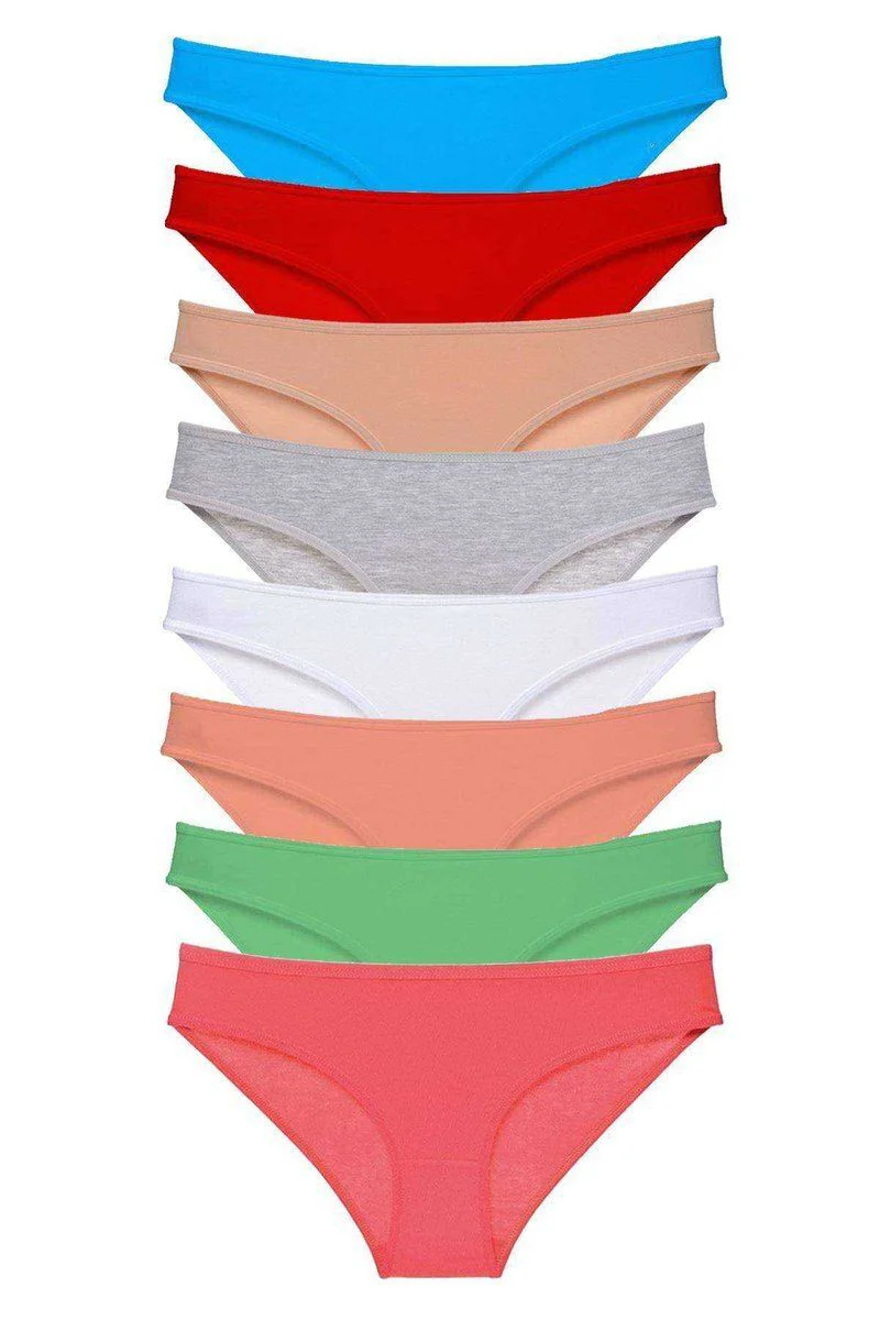 8 Adet Süper Eko Set Likralı Kadın Slip Külot - Pamuklu Rahat Günlük Külot Fiyatı, Yorumları ve Özellikleri