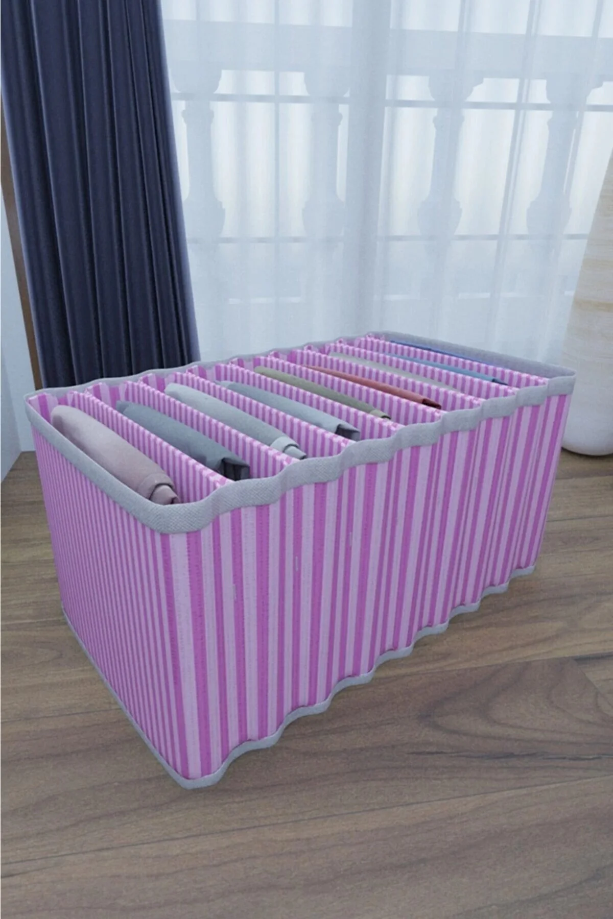 8 Bölmeli Dolap Ve Çekmece Içi Düzenleyici Akordiyon Organizer L-