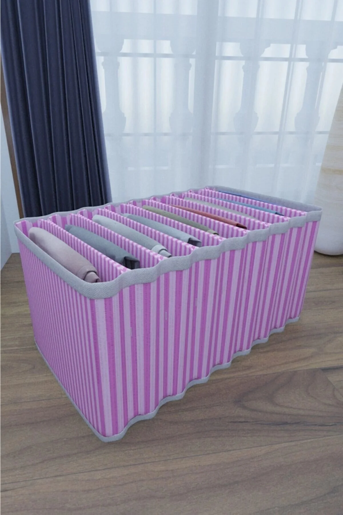 8 Bölmeli Dolap Ve Çekmece Içi Düzenleyici Akordiyon Organizer L-