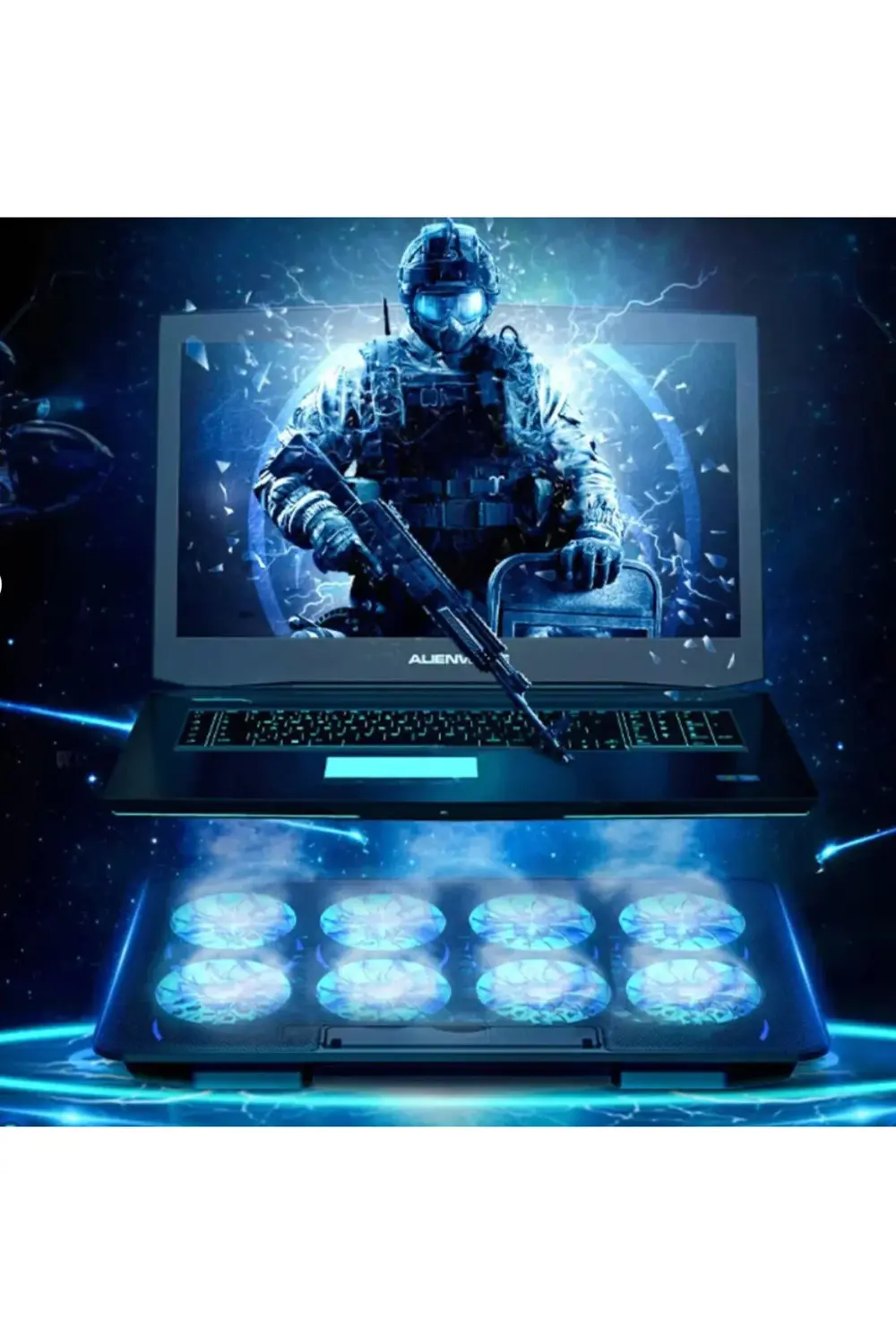 Pmr 8 Fanlı Rgb İşıklı Gaming Notebook Soğutucu – Yükseklik Ayarlı Pmr 8 Fanlı Rgb İşıklı Gaming Notebook Soğutucu – Yükseklik Ayarlı