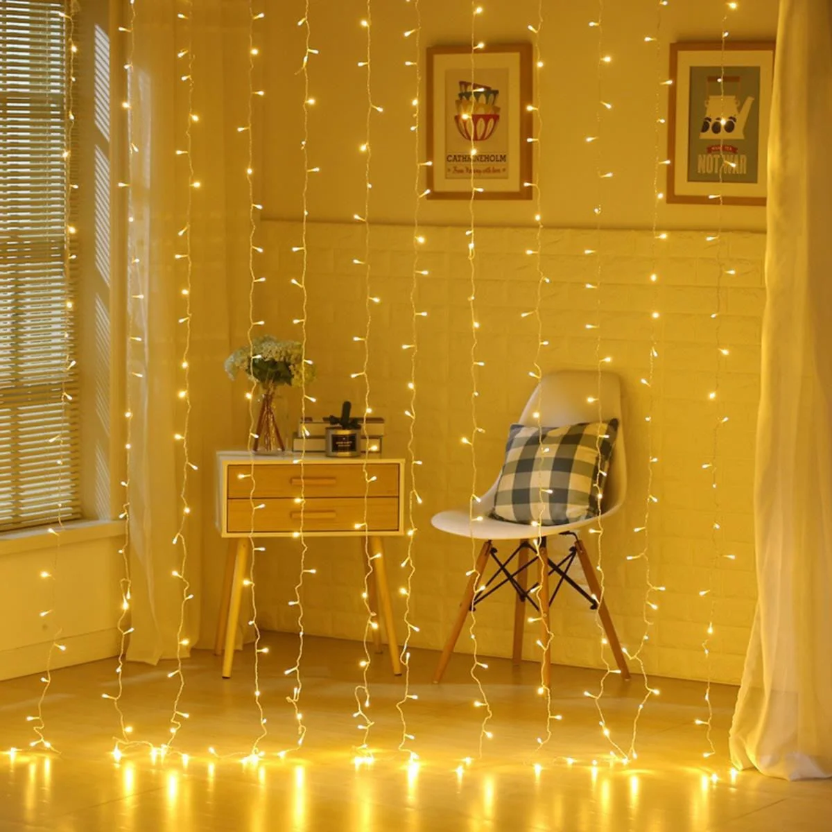 8 Fonksiyonlu 200 Led 10 Saçak Şerit Led 2x2 Perde İp Led (Gün Işığı) Fiyatı, Yorumları ve Özellikleri
