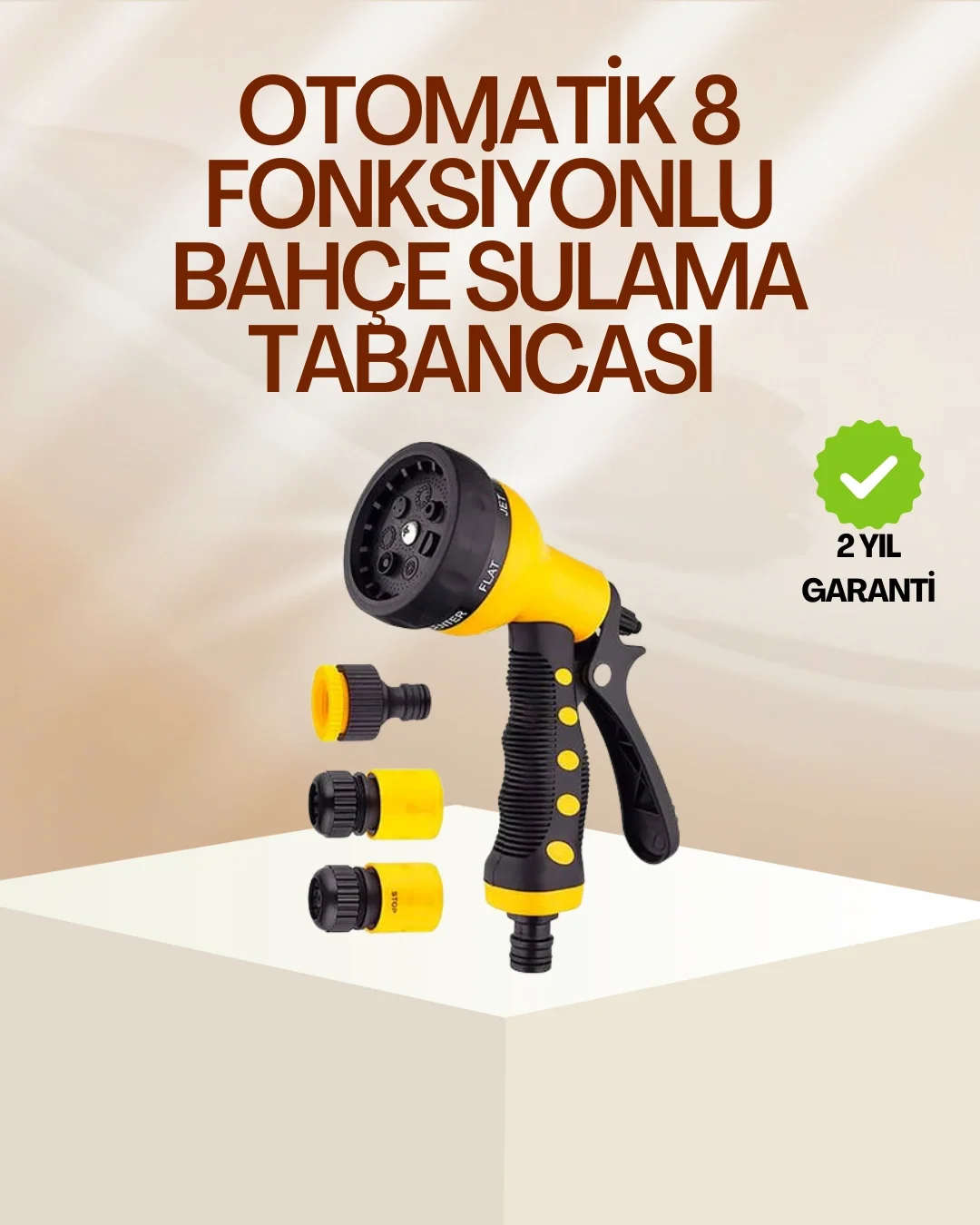 8 Fonksiyonlu Bahçe Sulama Tabancası Seti Çok Amaçlı Hortum Ucu Fiyatı, Yorumları ve Özellikleri