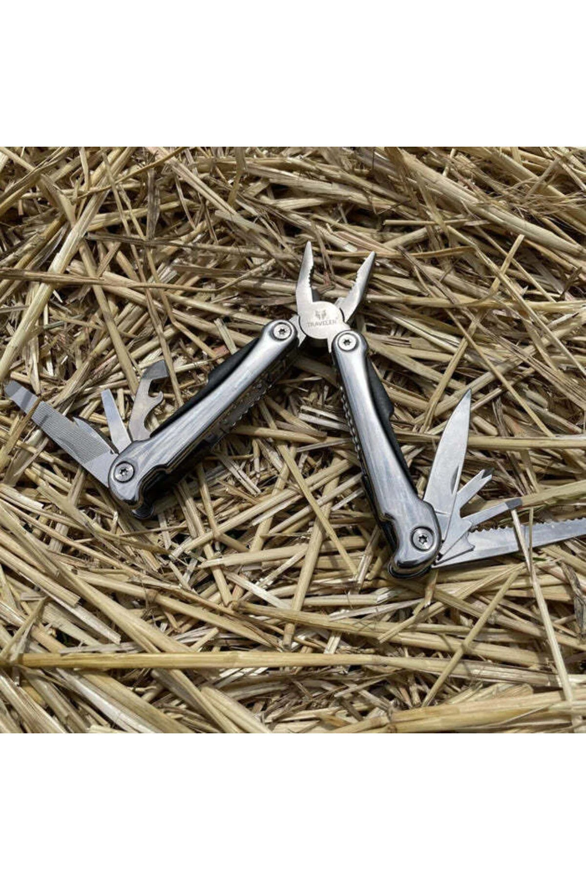 8 Fonksiyonlu Pense, Katlanabilir Multitool, Paslanmaz Çelik Gövd