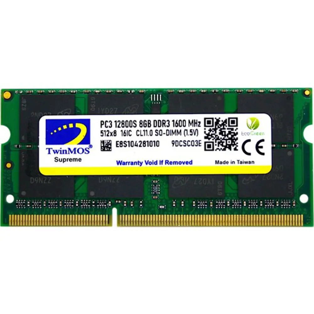 8 GB DDR3 1600MHz  1.5V SODIMM (MDD38GB1600N)