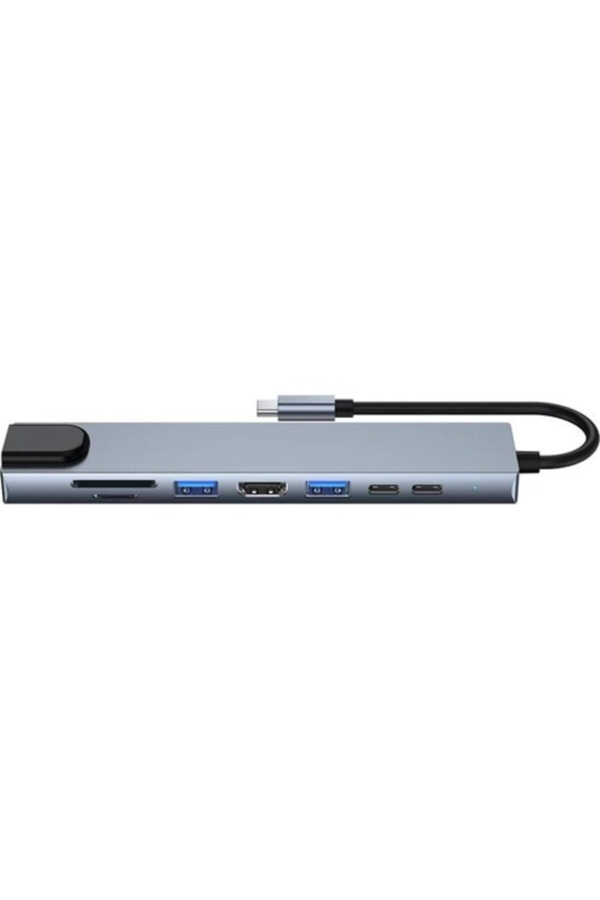 8 In 1 Ethernet Sd Usb Type C Portlu Hub Hdmı Girişli Macbook Uyu