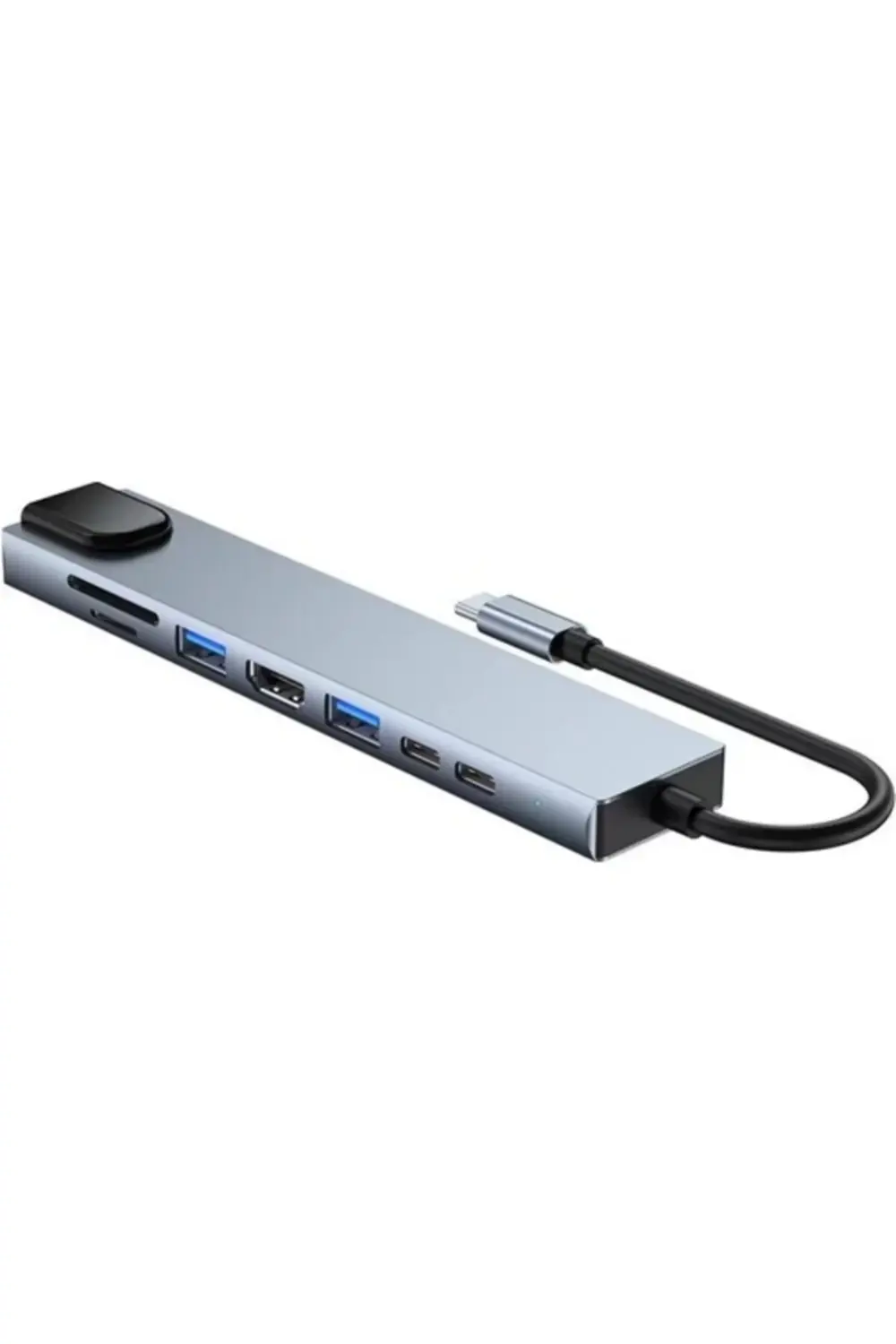8 In 1 Ethernet Sd Usb Type C Portlu Hub Hdmı Girişli Macbook Uyu