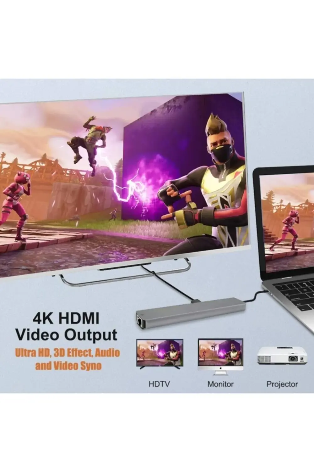 8 In 1 Type-c Hub 87w Pd Hdmı Ethernet Typec Çoklayıcı Dönüştürüc