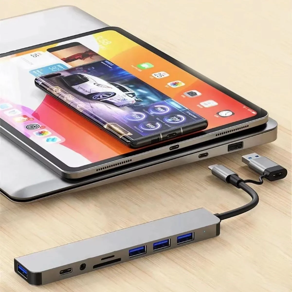 8 İn 1 Usb Çevirici Notebook Macbook Type-c Uyumlu Görüntü Aktarıcı Hub Bx40 Fiyatı, Yorumları ve Özellikleri
