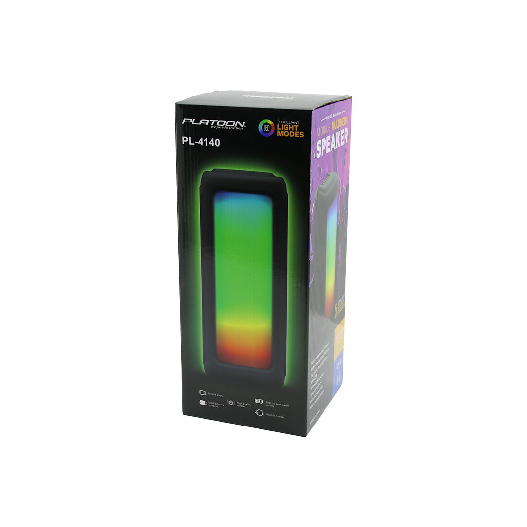 8 İNÇ SPEAKER HOPARLÖR BLUETOOTH WIRELESS SPEAKER 5 FARKLI IŞIKLI