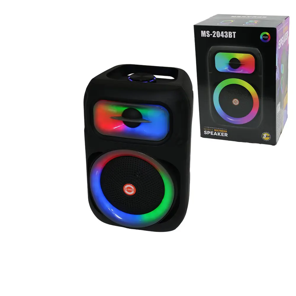 8 İNÇ SPEAKER HOPARLÖR BLUETOOTH WIRELESS SPEAKER 5 FARKLI IŞIKLI