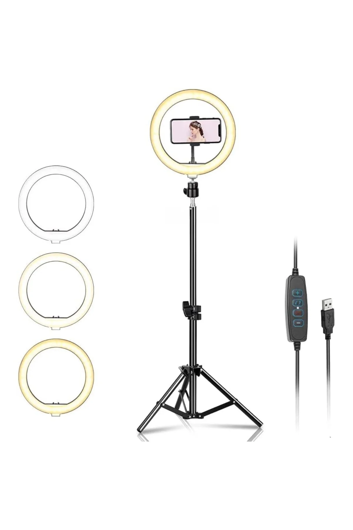 8 inch Youtuber LED Işıklı Halka Telefon Tutuculu 8 inch 20.5 cm 8 inch Youtuber LED Işıklı Halka Telefon Tutuculu 8 inch 20.5 cm