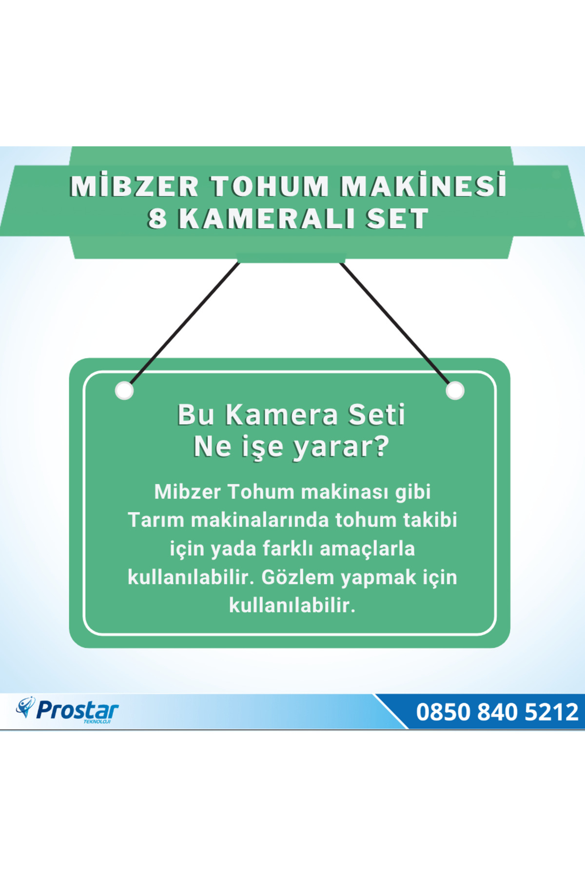 Navistar 8 Kameralı Mibzer Havalı Tohum Makinesi 9 İnç Hdmi Monitörlü Kame